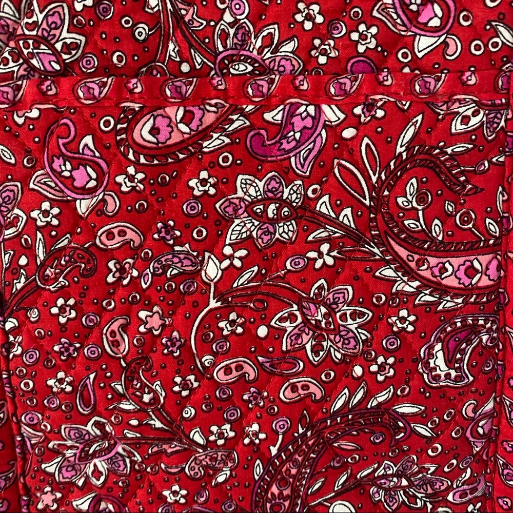 **3 for $20!!** Paisley Tote Bag Red Pink Pouch - Picture 4 of 11